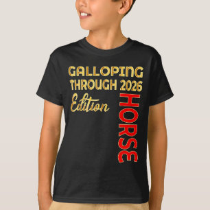 Galopping Happy New Year Of The Horse 2026 T-Shirt