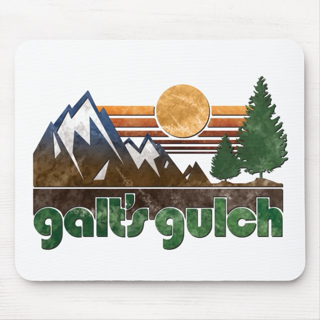 Galt's Gulch Atlas Shrugged Mouse Pad (Front)