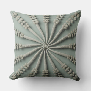 Galuh Spiral Vine 3D Batik Motif Throw Pillow