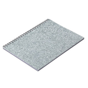Galvanized metal look notebook