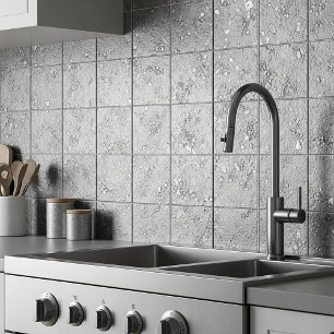Galvanized metal look tile
