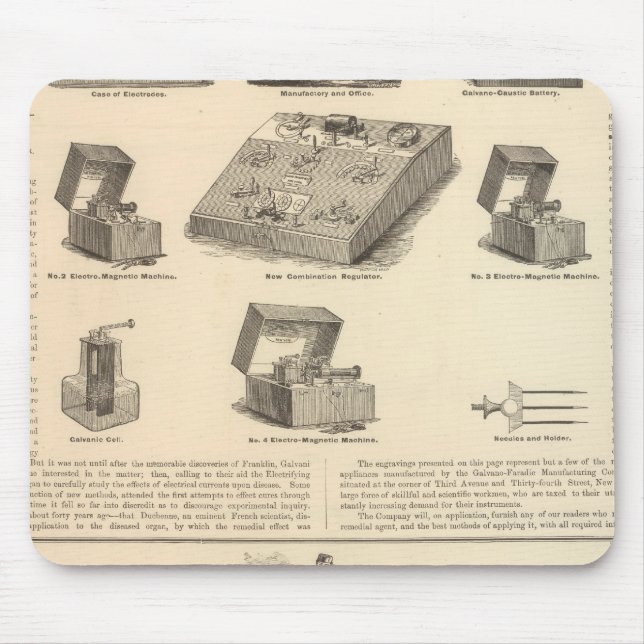 Galvano Faradic Manufacturing Company Bickford Mouse Pad (Front)