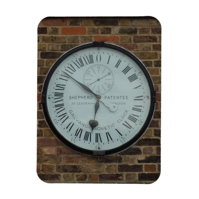 Galvanomagnetic Clock 3"x4" Magnet (Vertical)