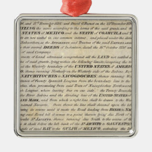 Galveston Bay and Texas Land Company Metal Ornament