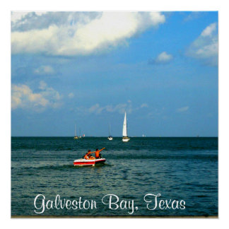Galveston Bay , Texas Poster
