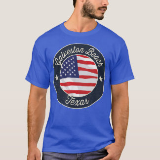 Galveston Beach - Patriotic Texas Souvenir T-Shirt