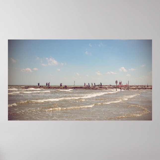 Galveston Beach Poster (Front)