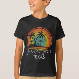 Galveston Beach Texas Summer Vacation Tropical Sun T-Shirt