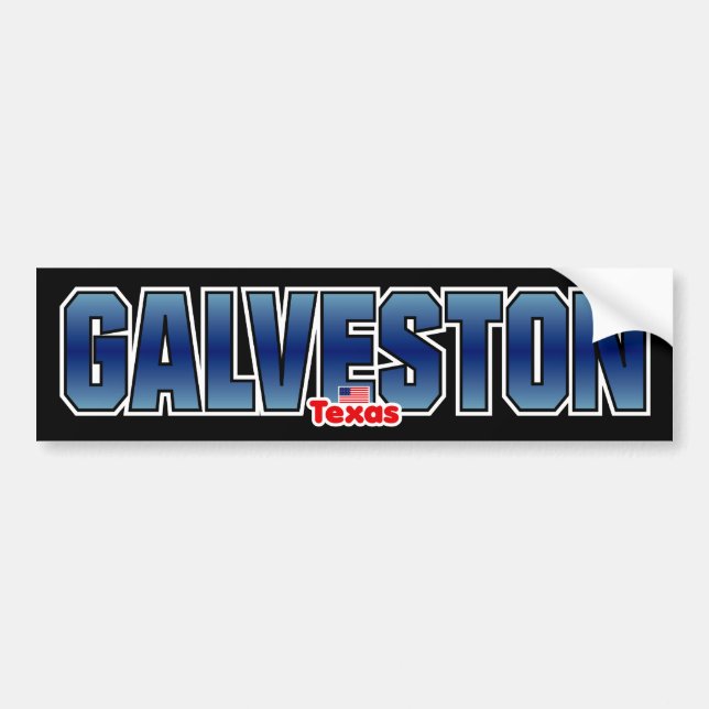 Galveston Bumper Bumper Sticker (Front)