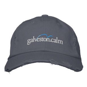 Galveston.calm: Distressed Galveston Island Cap