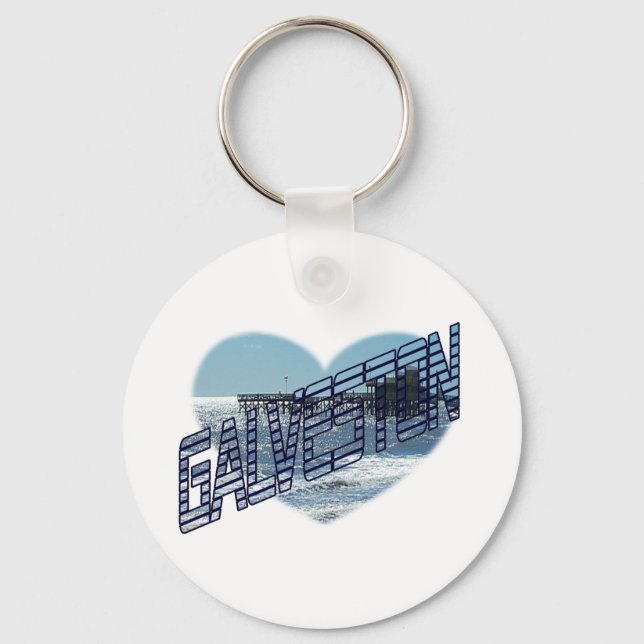 Galveston Ocean View Keychain (Front)