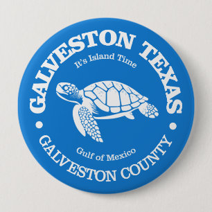 Galveston (sea turtle) 4 inch round button