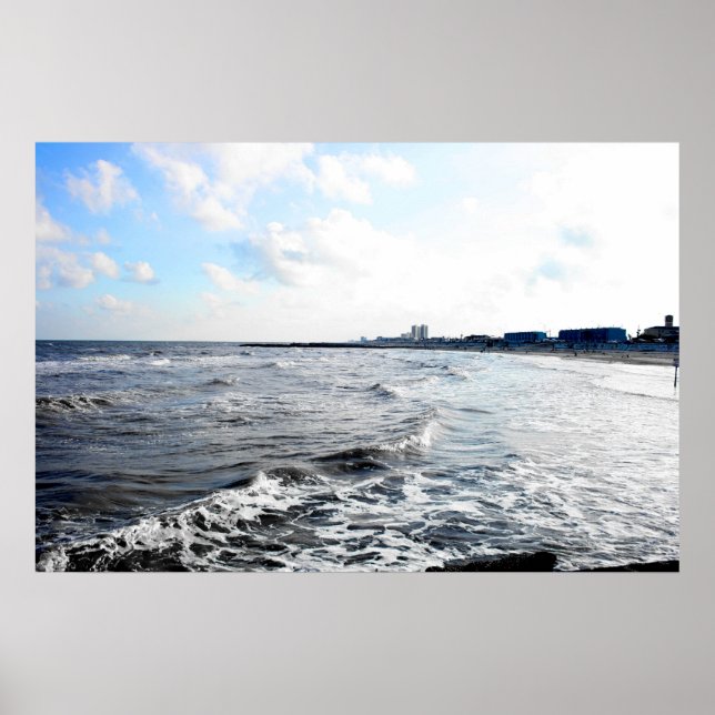 Galveston Sea Wall Poster (Front)