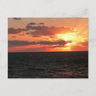 Galveston Sunset Postcard