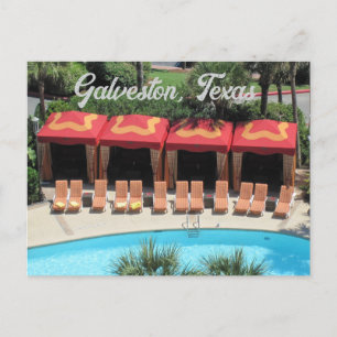 Galveston, Texas - San Luis Hotel Sundeck Postcard