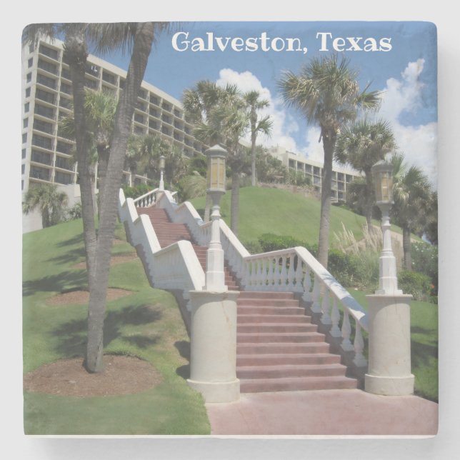 Galveston, Texas - Stairway to Heaven -   Stone Coaster (Front)