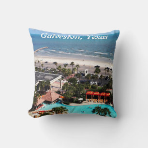 Galveston, Texas Throw Pillow