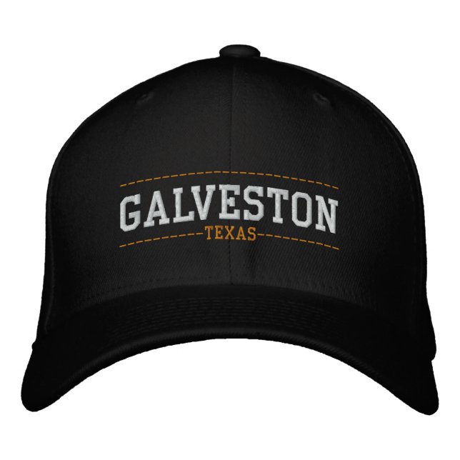 Galveston Texas USA Casquettes brodés (Devant)