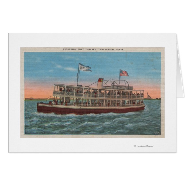 Galveston, TX - Vue du Galvez (Devant horizontal)