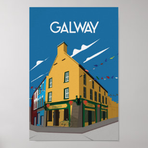 Galway, Ireland  travel poster 