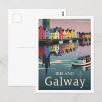 Galway Ireland Vintage Famous Travel Place