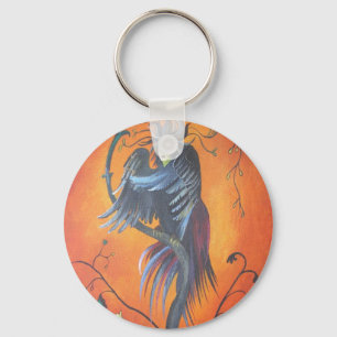 Gamaun The Prophetic Bird With Ruffled Feathers Keychain