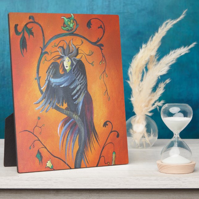 Gamaun The Prophetic Bird With Ruffled Feathers Plaque (Side)