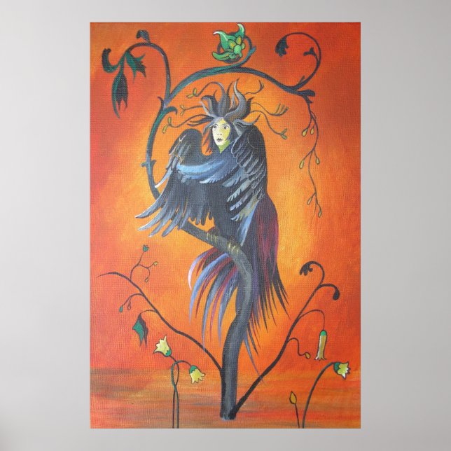 Gamaun The Prophetic Bird With Ruffled Feathers Poster (Front)