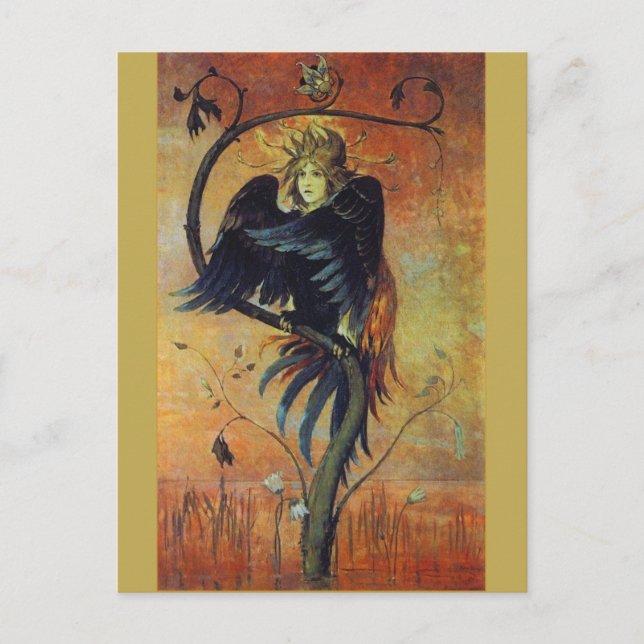 Gamayun: The Prophet Bird Fantasy Art Postcard (Front)