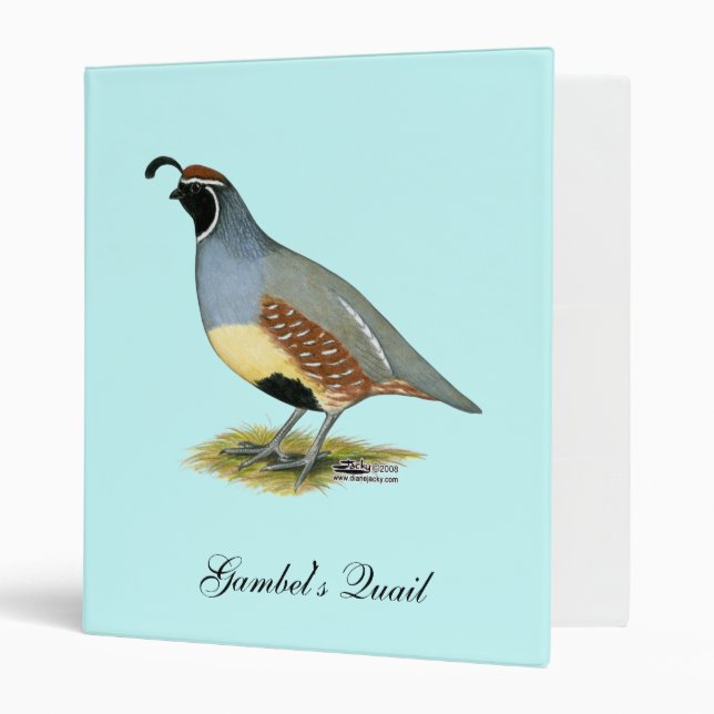 Gambel's Desert Quail Binder (Front/Inside)