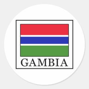 Gambia Classic Round Sticker