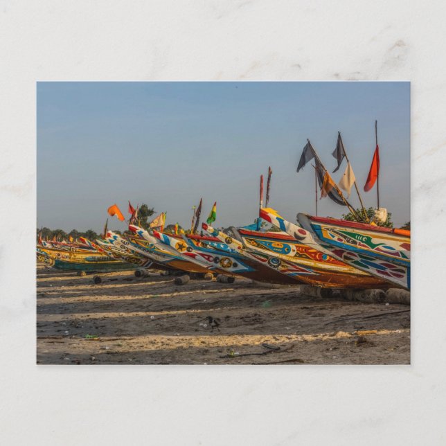 Gambia Fishing Boats Postcard (Front)