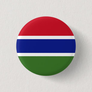 Gambia Flag 1 Inch Round Button