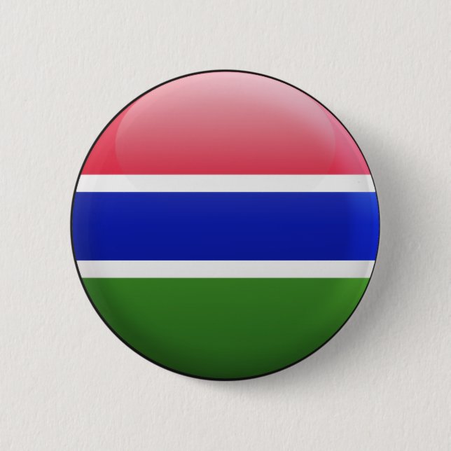 Gambia Flag 2 Inch Round Button (Front)