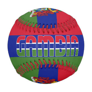 Gambia Flag and Coat of Arms Patriotic Baseball