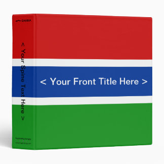 Gambia Flag Binder