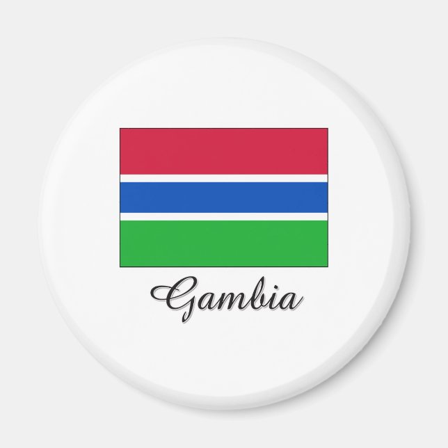 Gambia Flag Design Magnet (Front)