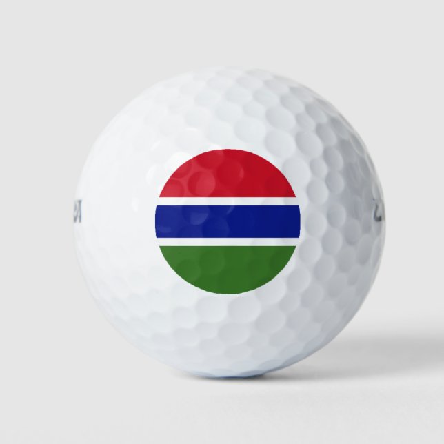 Gambia Flag Golf Balls (Front)