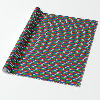 Gambia Flag Honeycomb Wrapping Paper
