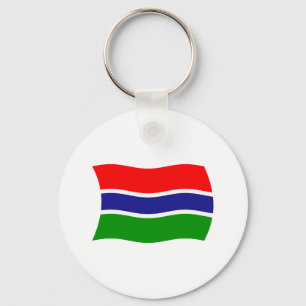 Gambia Flag Keychain