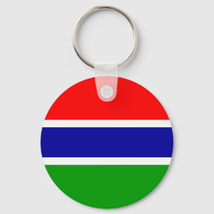 Gambia Flag Keychain