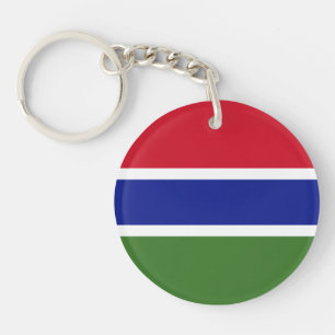 Gambia Flag Keychain