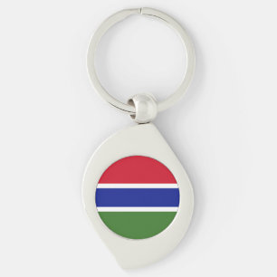 Gambia Flag Keychain