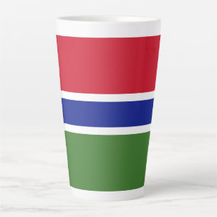 Gambia flag latte mug