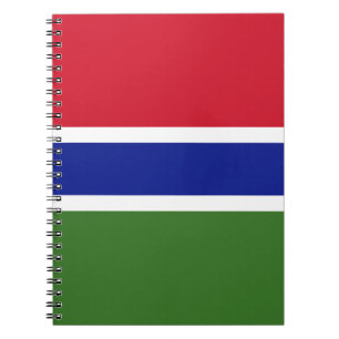 Gambia flag notebook