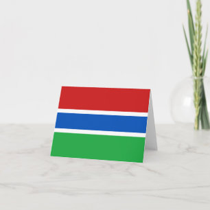 Gambia Flag Notecard
