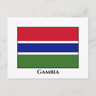 Gambia Flag Postcard