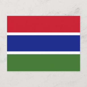 Gambia Flag Postcard