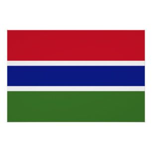 Gambia Flag Poster
