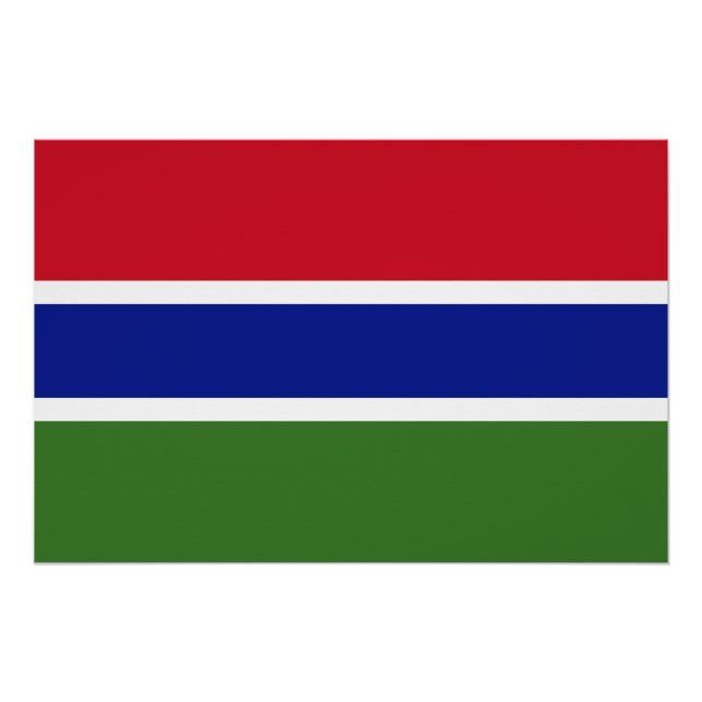 Gambia Flag Poster (Front)